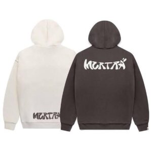 Mertra Beige and Brown Hoodie